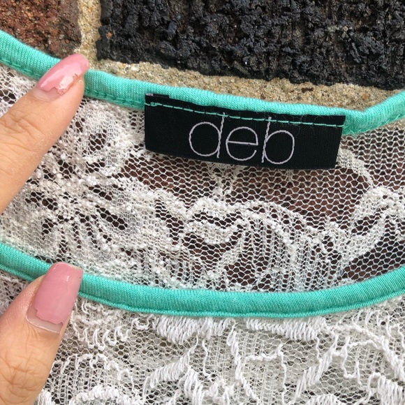 Mint Lace Blouse - Picture 3 of 3